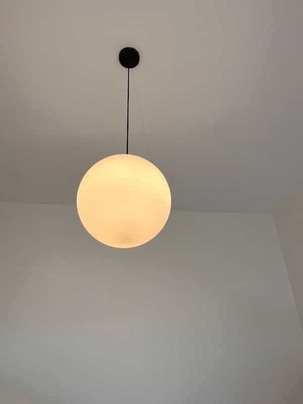 Spherical light on roof