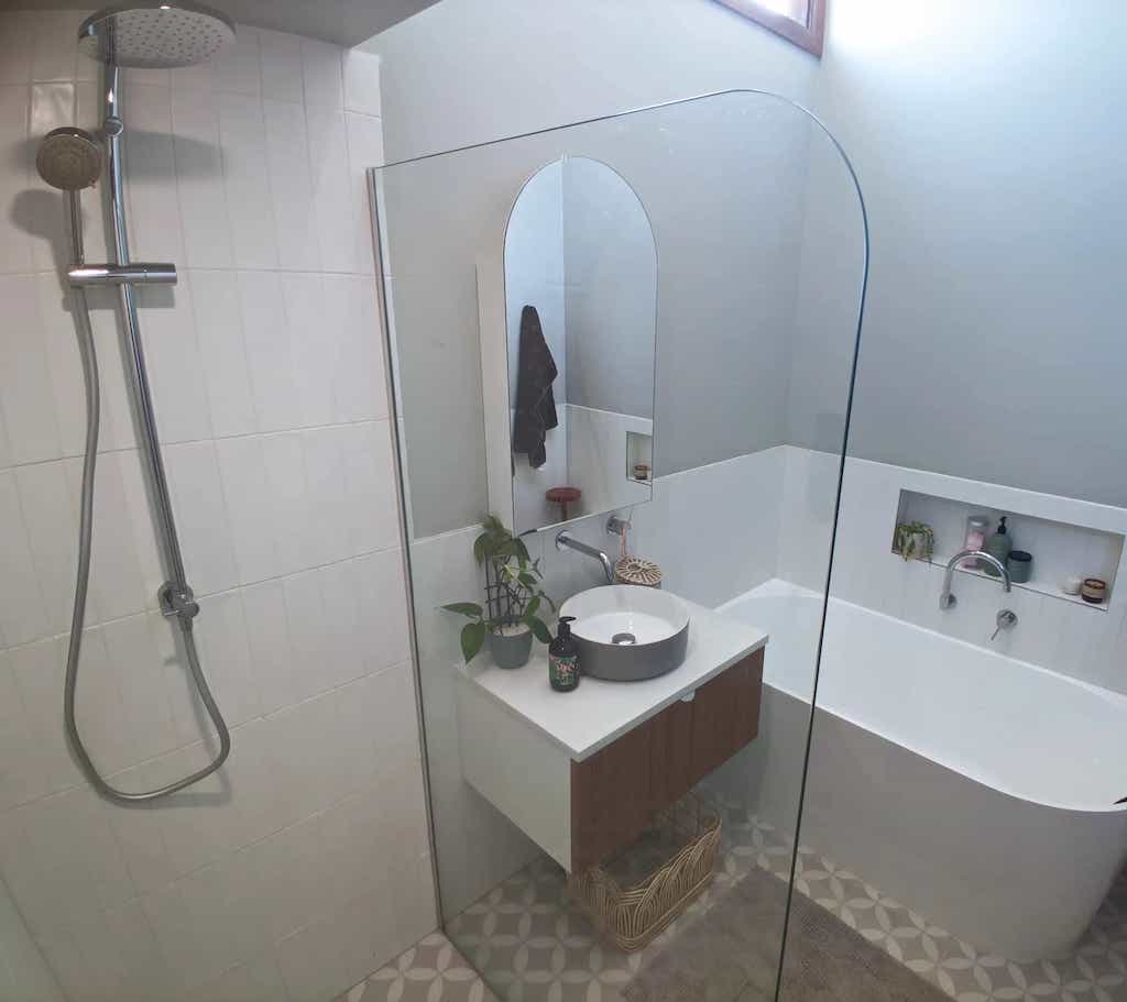 Photo of finished bathroom