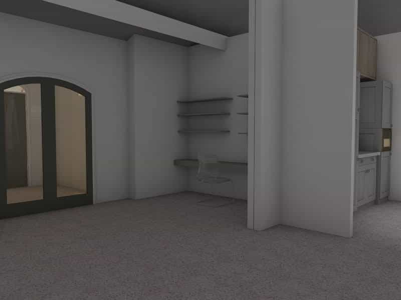 Another 3D render of house interior